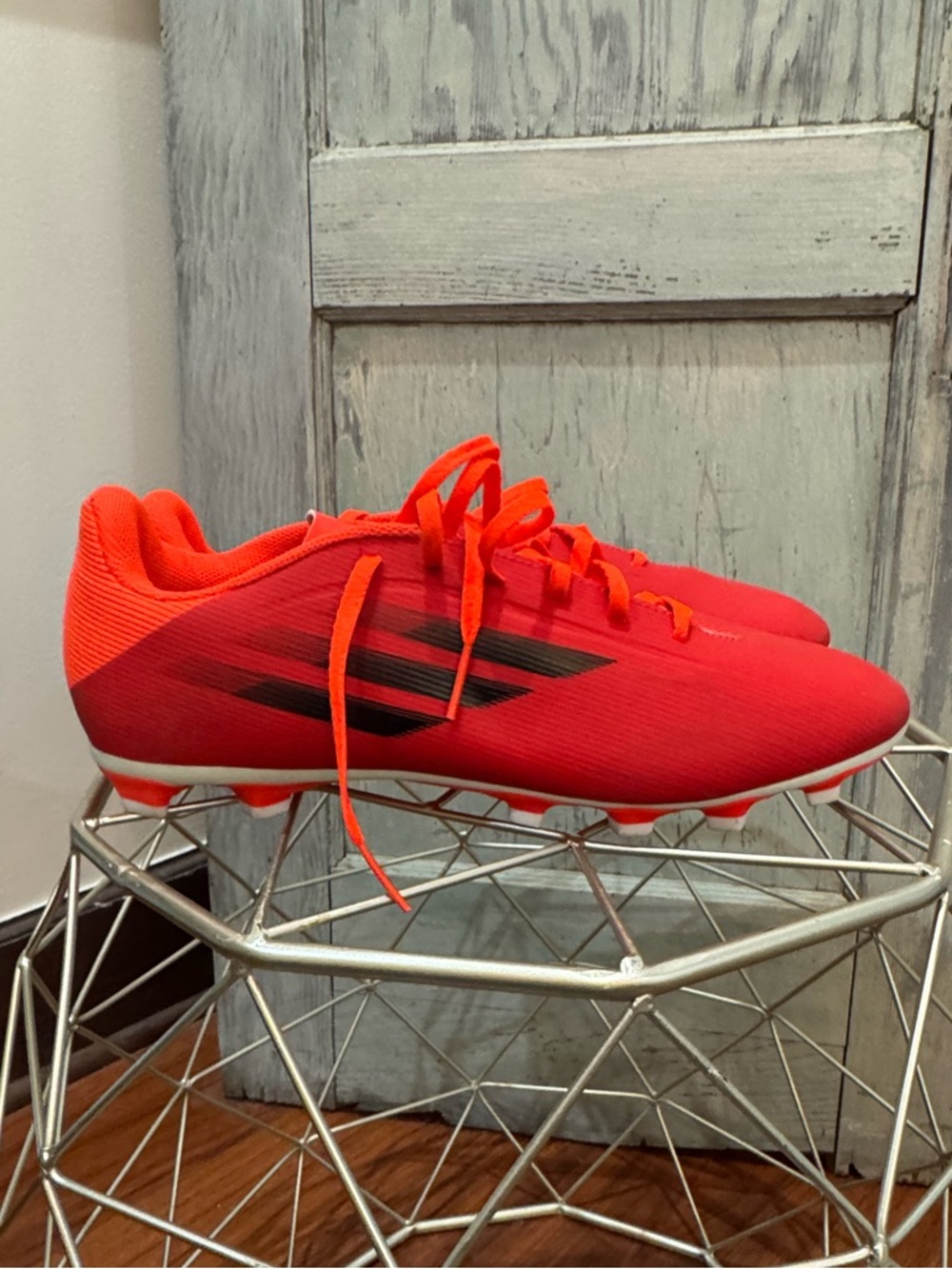 Adidas X Speedflow .4 FxG Soccer Cleat - Size 12, Red/Core Black/SolarRed